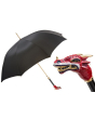 Pasotti 葩莎帝 黑色伞面 红龙手柄 晴雨伞 