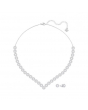 Swarovski施华洛世奇Angelic Square套装白色镀白金色