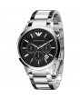 EmporioArmani 商务休闲银色钢带防水石英腕表 - AR2434
