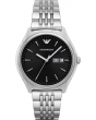 安普里奥 阿玛尼 Emporio Armani Unisex Bracelet Watch 中性 手表 - Silver/Black Dial