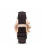 安普里奥 阿玛尼 Emporio Armani Brown Leather Strap Watch 棕色皮质表带 手表 - Brown/Gold
