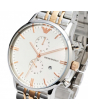 安普里奥 阿玛尼 Emporio Armani Classic Unisex Watch 经典 中性 手表 - Silver and Rose Gold