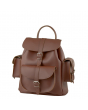 Grafea Leather Backpack - Chocolate Brown