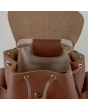 Grafea Leather Backpack - Chocolate Brown