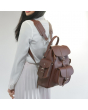 Grafea Leather Backpack - Chocolate Brown