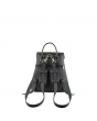 Grafea 'Fluffy' Leather Rucksack - Black