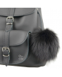 Grafea 'Fluffy' Leather Rucksack - Black