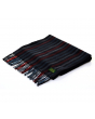  Glencroft  英伦 高级 100%羊毛 羊绒  深蓝红色 条纹款 围巾  Glencroft 100% Cashmere Premium Scarf - Navy and Red Stripe