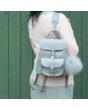 Grafea Leather Backpack 'Michelle' - Grey