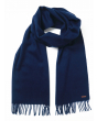 Hortons England 奥斯卡 羊毛围巾 深蓝色 Hortons England 100% Lambswool 'Oscar' Scarf - Navy