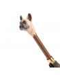 Pasotti 葩莎帝 棕色伞面 法斗犬手柄 手工伞 