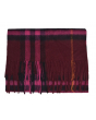 CLASSIC CHECK CASHMERE & WOOL Blended Premium Scarf  - PinkRed&Black