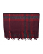 CLASSIC CHECK CASHMERE & WOOL Blended Premium Scarf  - Red&Black
