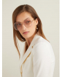 Chloé 蔻依 圆形玫瑰金女士太阳镜 CE2138 