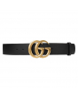 Gucci 古驰 闪亮双G带扣皮革腰带 (Size 105)