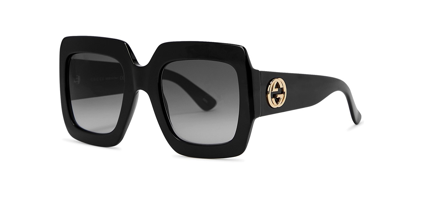 Gucci 古驰 女士太阳镜Black/Brown GG0036SN 002 