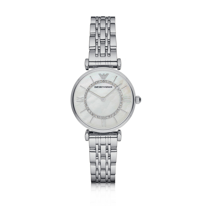 EmporioArmani 阿玛尼 满天星简约钢带星空摩天轮石英腕表 AR1908