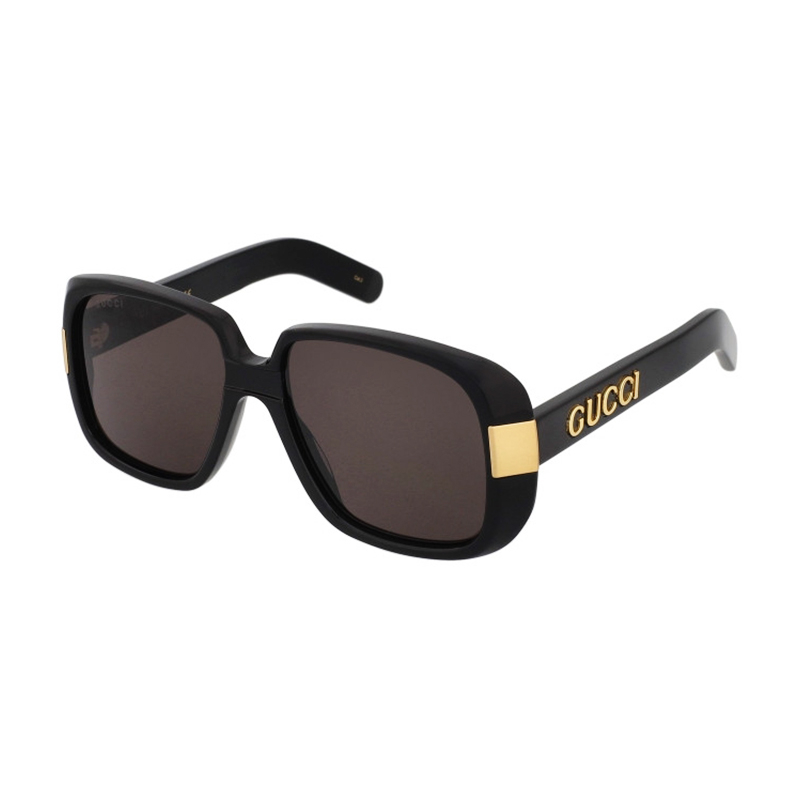 Gucci 古驰 女士太阳镜黑色/灰色 GG0318S-005